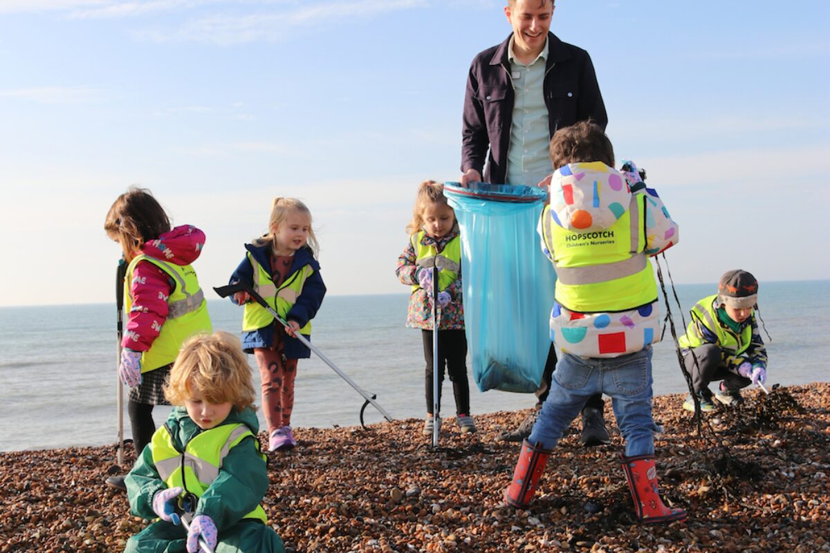 Brighton Beach Clean - Hopscotch Children's Nurseries