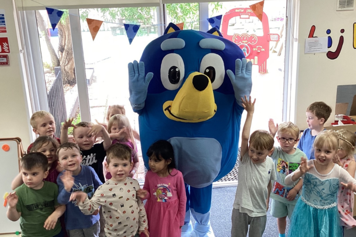 Peacehaven nursery Bluey visit 1