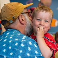 Author and Illustrator Nick Sharratt officially opened the Hopscotch Art Space in Brighton on Saturday 15th August ***Pic by David McHugh / Brighton Pictures 07768 721637***