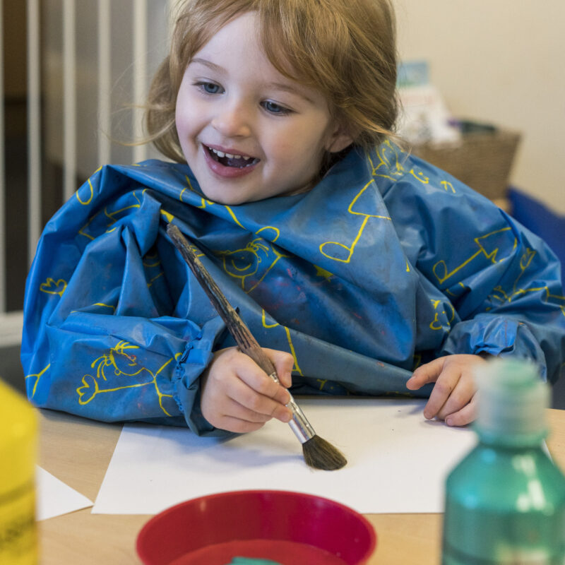 toddler painting