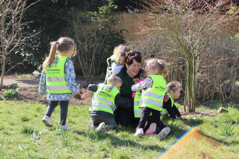 Hopscotch Explorer Debbie hug 1